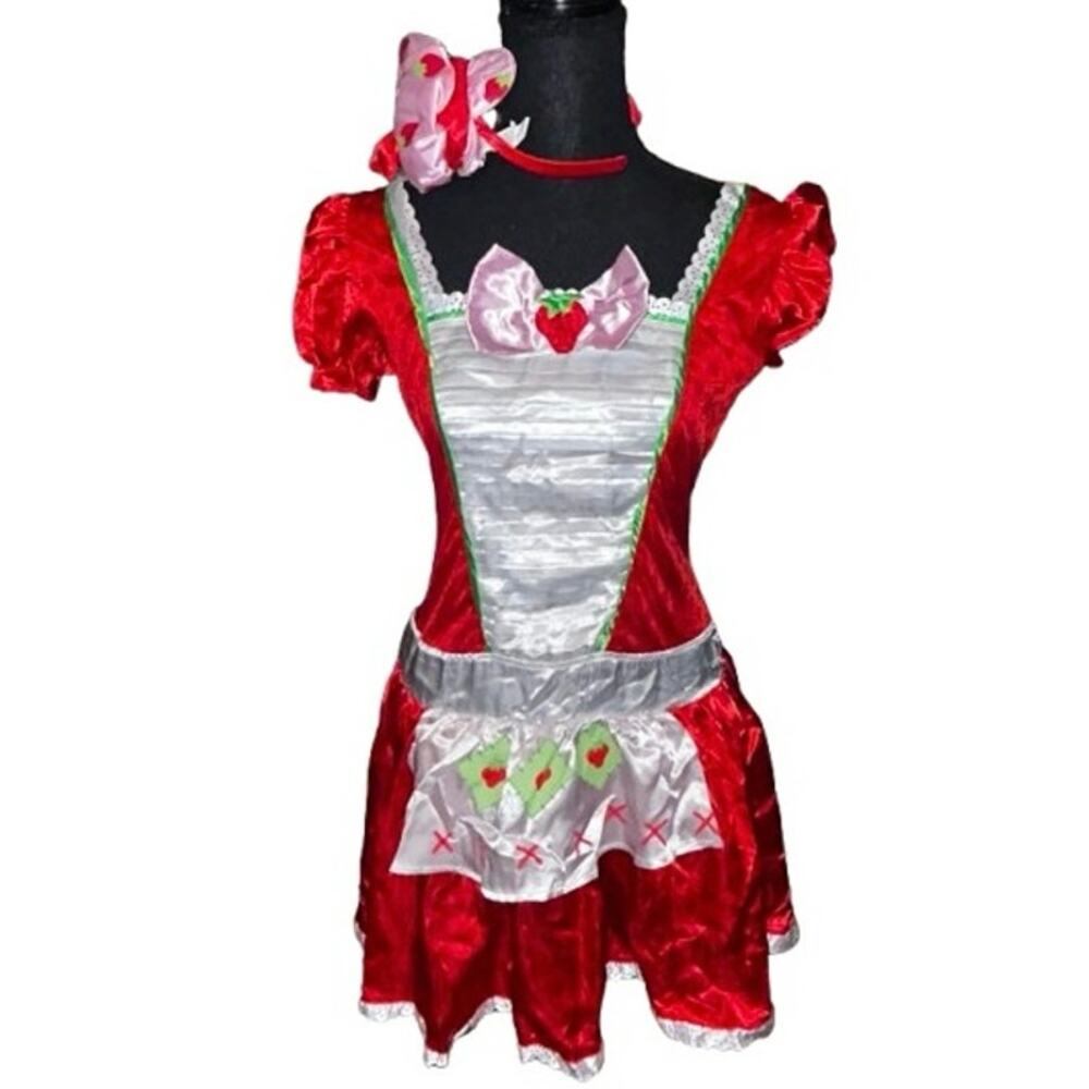 Officially Licensed Strawberry Shortcake Costume - Junior L(11–13) Women M(8–10)